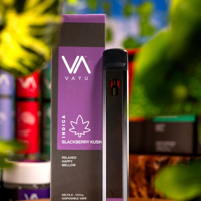 Delta 8 - 1000mg Disposable Vape – Indica – Blackberry Kush