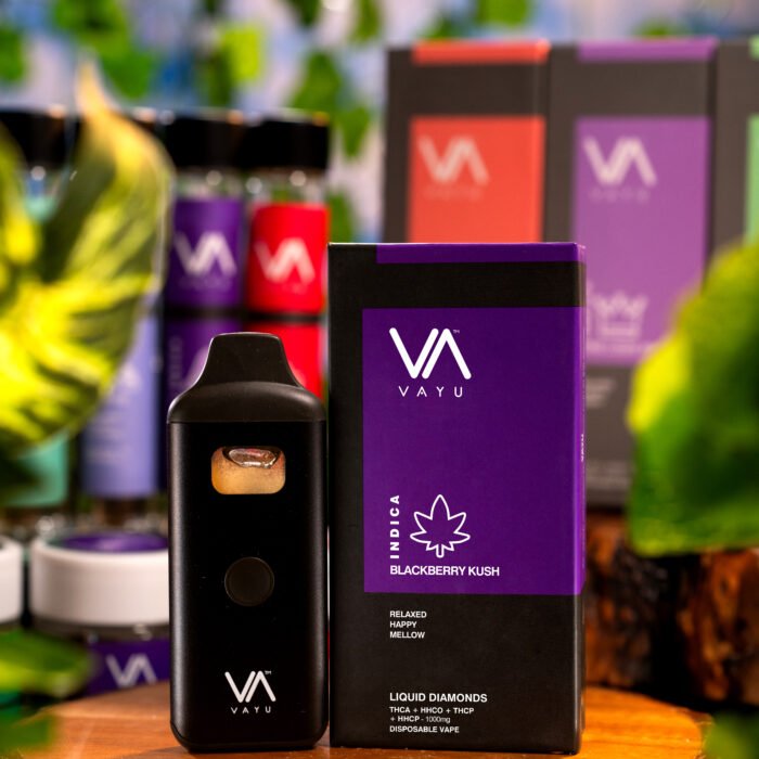 Liquid Diamonds THC-A - 1000mg Disposable Vape – Indica - Blackberry Kush